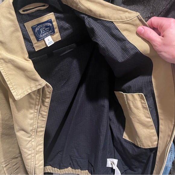 JCrew khaki canvas jacket size small - Picture 4 of 4